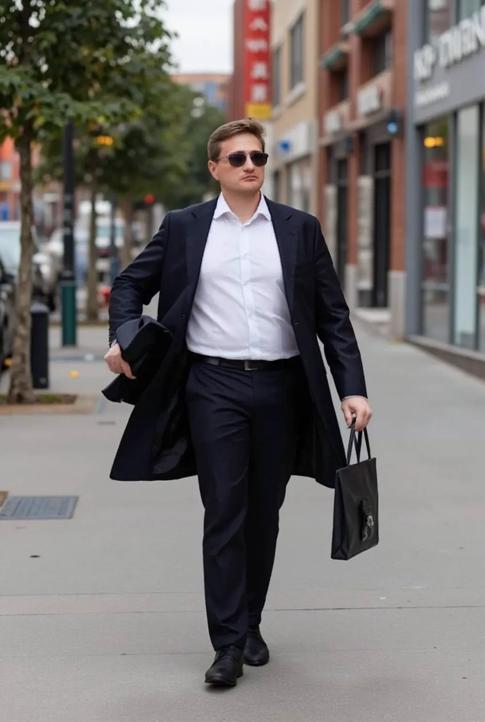 Сергей Кондратьев на улице города